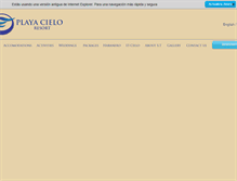 Tablet Screenshot of playacielo.com